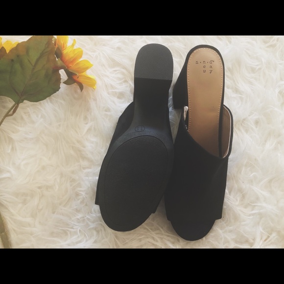 Black Mules - Picture 3 of 3